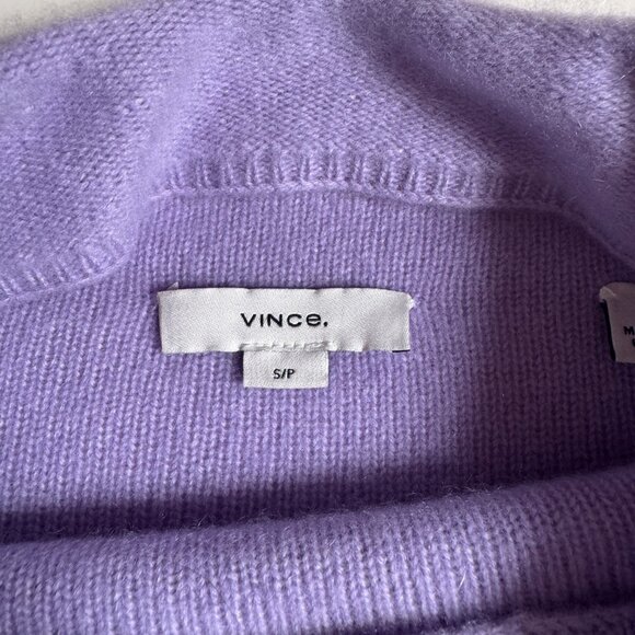 Vince Boiled Cashmere Funnel Neck Sweater – Lavender - Picture 11 of 13